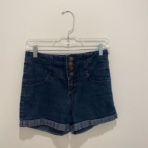 High Waisted Denim Shorts
